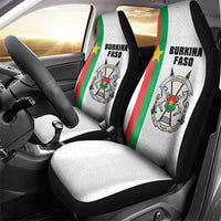 Burkina Faso Striped Car Seat Cover African Mud Cloth Pattern - White - Wonder Print Shop
