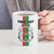 Personalized Burkina Faso Striped Ceramic Mug African Mud Cloth Pattern - White - Wonder Print Shop