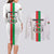 Personalized Burkina Faso Striped Couples Matching Long Sleeve Bodycon Dress and Long Sleeve Button Shirt African Mud Cloth Pattern - White - Wonder Print Shop