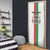 Personalized Burkina Faso Striped Door Cover African Mud Cloth Pattern - White - Wonder Print Shop