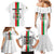 Personalized Burkina Faso Striped Family Matching Mermaid Dress and Hawaiian Shirt African Mud Cloth Pattern - White - Wonder Print Shop