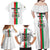 Personalized Burkina Faso Striped Family Matching Off Shoulder Maxi Dress and Hawaiian Shirt African Mud Cloth Pattern - White - Wonder Print Shop