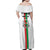 Personalized Burkina Faso Striped Family Matching Off Shoulder Maxi Dress and Hawaiian Shirt African Mud Cloth Pattern - White - Wonder Print Shop