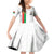 Personalized Burkina Faso Striped Family Matching Off Shoulder Short Dress and Hawaiian Shirt African Mud Cloth Pattern - White - Wonder Print Shop