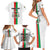 Personalized Burkina Faso Striped Family Matching Short Sleeve Bodycon Dress and Hawaiian Shirt African Mud Cloth Pattern - White - Wonder Print Shop