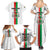 Personalized Burkina Faso Striped Family Matching Summer Maxi Dress and Hawaiian Shirt African Mud Cloth Pattern - White - Wonder Print Shop