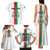 Personalized Burkina Faso Striped Family Matching Tank Maxi Dress and Hawaiian Shirt African Mud Cloth Pattern - White - Wonder Print Shop