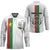 Personalized Burkina Faso Striped Hockey Jersey African Mud Cloth Pattern - White - Wonder Print Shop