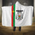 Burkina Faso Striped Hooded Blanket African Mud Cloth Pattern - White - Wonder Print Shop
