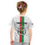Personalized Burkina Faso Striped Kid T Shirt African Mud Cloth Pattern - White - Wonder Print Shop