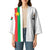 Personalized Burkina Faso Striped Kimono African Mud Cloth Pattern - White - Wonder Print Shop