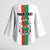Personalized Burkina Faso Striped Kimono Sleeve Blouse African Mud Cloth Pattern - White - Wonder Print Shop