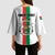 Personalized Burkina Faso Striped Kimono Sleeve Blouse African Mud Cloth Pattern - White - Wonder Print Shop