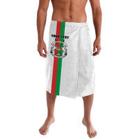 Personalized Burkina Faso Striped Lavalava African Mud Cloth Pattern - White - Wonder Print Shop