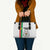 Burkina Faso Striped Leather Bag African Mud Cloth Pattern - White - Wonder Print Shop