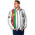 Personalized Burkina Faso Striped Padded Jacket African Mud Cloth Pattern - White - Wonder Print Shop