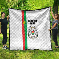 Burkina Faso Striped Quilt African Mud Cloth Pattern - White - Wonder Print Shop