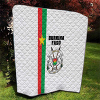 Burkina Faso Striped Quilt African Mud Cloth Pattern - White - Wonder Print Shop