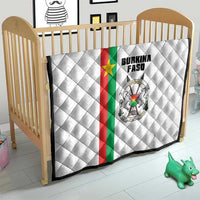 Burkina Faso Striped Quilt African Mud Cloth Pattern - White - Wonder Print Shop