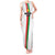 Personalized Burkina Faso Striped Tank Maxi Dress African Mud Cloth Pattern - White - Wonder Print Shop