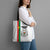 Burkina Faso Striped Tote Bag African Mud Cloth Pattern - White - Wonder Print Shop