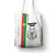 Burkina Faso Striped Tote Bag African Mud Cloth Pattern - White - Wonder Print Shop