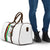 Burkina Faso Striped Travel Bag African Mud Cloth Pattern - White - Wonder Print Shop