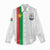 Personalized Burkina Faso Striped Women Casual Shirt African Mud Cloth Pattern - White - Wonder Print Shop