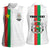 Personalized Burkina Faso Striped Women Sleeveless Polo Shirt African Mud Cloth Pattern - White - Wonder Print Shop