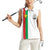 Personalized Burkina Faso Striped Women Sleeveless Polo Shirt African Mud Cloth Pattern - White - Wonder Print Shop