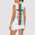 Personalized Burkina Faso Striped Women Sleeveless Polo Shirt African Mud Cloth Pattern - White - Wonder Print Shop