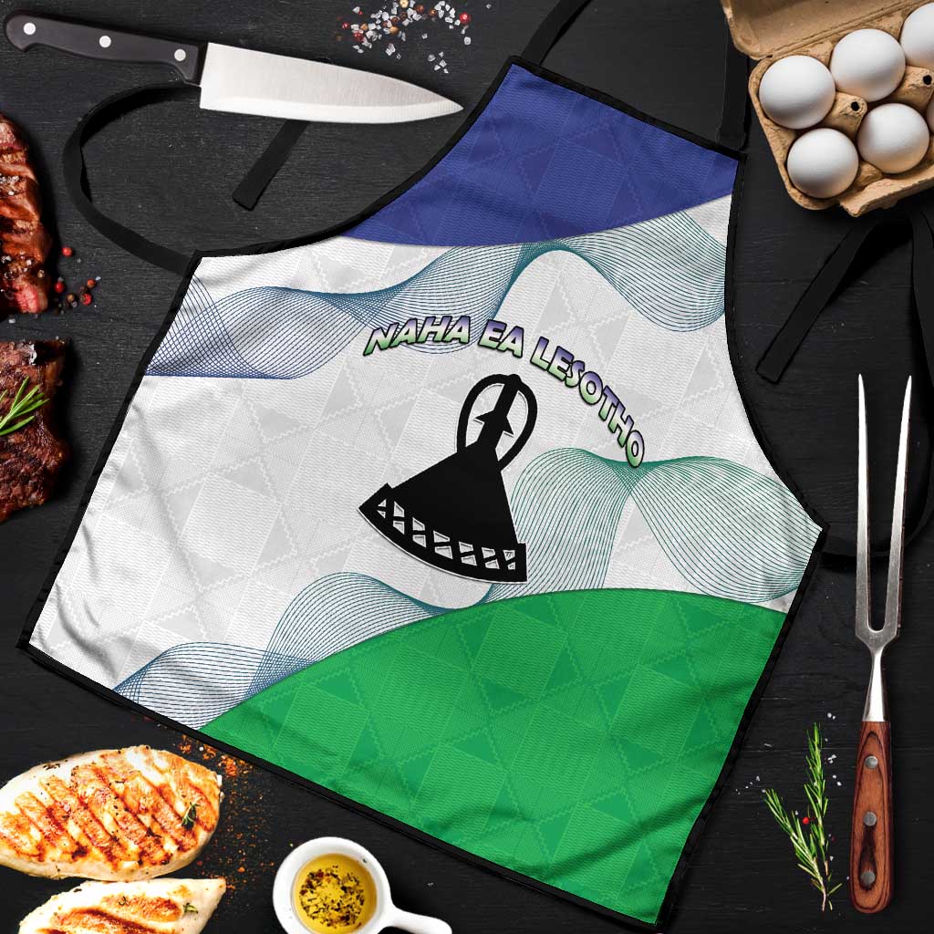 Lesotho Apron Coat Of Arms With Kente Pattern - Wonder Print Shop