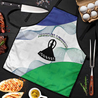 Lesotho Apron Coat Of Arms With Kente Pattern - Wonder Print Shop