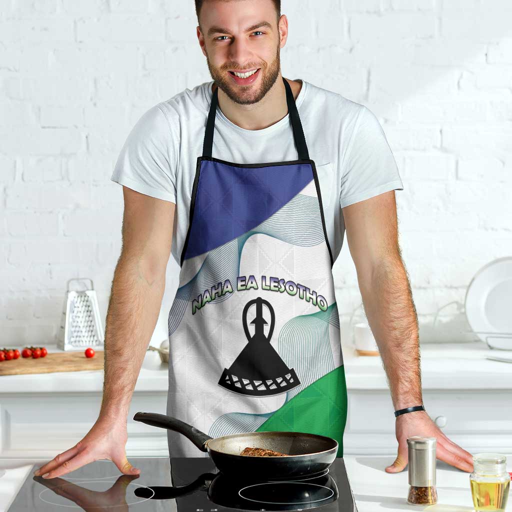 Lesotho Apron Coat Of Arms With Kente Pattern - Wonder Print Shop