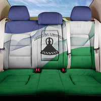 Lesotho Back Car Seat Cover Coat Of Arms With Kente Pattern - Wonder Print Shop