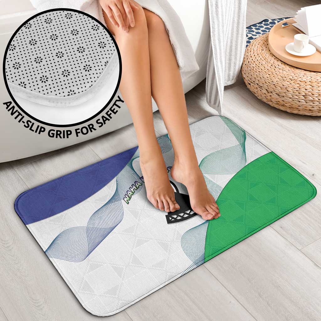 Lesotho Bathroom Set Coat Of Arms With Kente Pattern - Wonder Print Shop