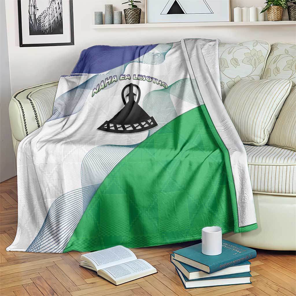 Lesotho Blanket Coat Of Arms With Kente Pattern - Wonder Print Shop
