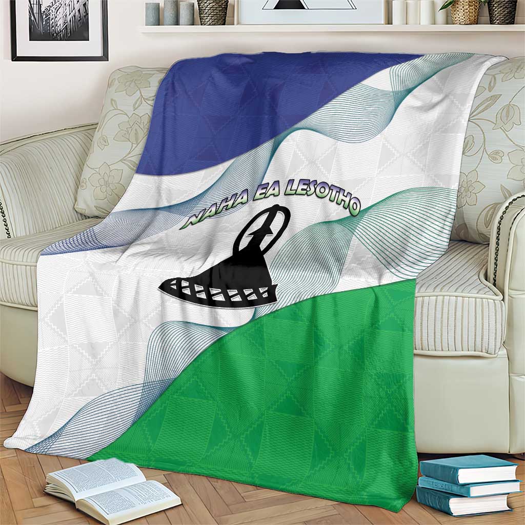 Lesotho Blanket Coat Of Arms With Kente Pattern - Wonder Print Shop