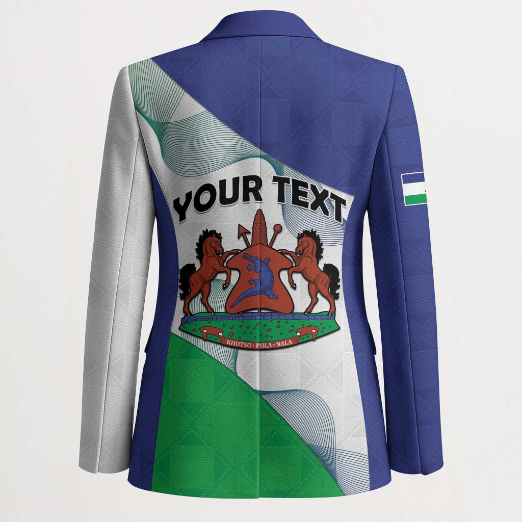 Personalized Lesotho Blazer Coat Of Arms With Kente Pattern - Wonder Print Shop