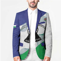 Personalized Lesotho Blazer Coat Of Arms With Kente Pattern - Wonder Print Shop