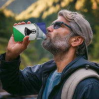 Personalized Lesotho 4 in 1 Can Cooler Tumbler Coat Of Arms With Kente Pattern - Wonder Print Shop