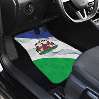 Lesotho Car Mats Coat Of Arms With Kente Pattern - Wonder Print Shop