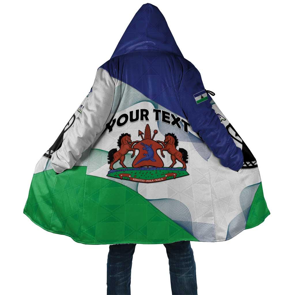 Personalized Lesotho Cloak Coat Of Arms With Kente Pattern - Wonder Print Shop