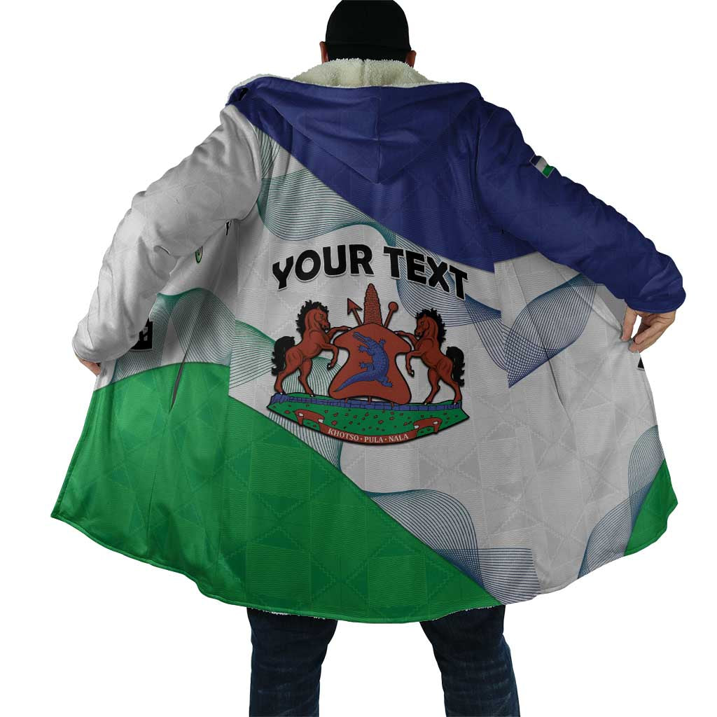 Personalized Lesotho Cloak Coat Of Arms With Kente Pattern - Wonder Print Shop