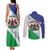 Personalized Lesotho Couples Matching Tank Maxi Dress and Long Sleeve Button Shirt Coat Of Arms With Kente Pattern - Wonder Print Shop