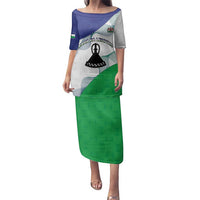 Personalized Lesotho Family Matching Puletasi and Hawaiian Shirt Coat Of Arms With Kente Pattern - Wonder Print Shop