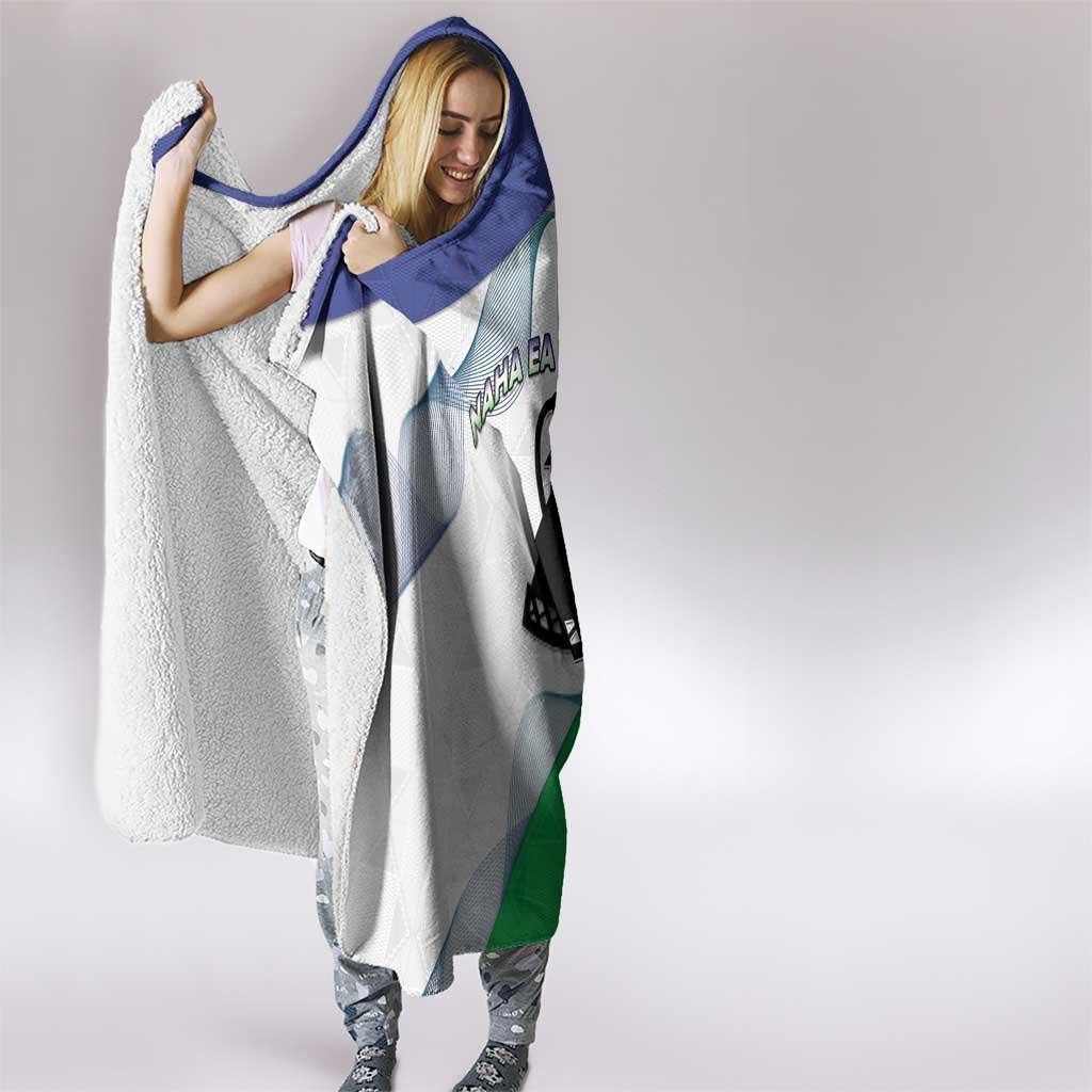 Lesotho Hooded Blanket Coat Of Arms With Kente Pattern - Wonder Print Shop