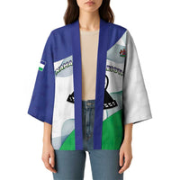 Personalized Lesotho Kimono Coat Of Arms With Kente Pattern - Wonder Print Shop