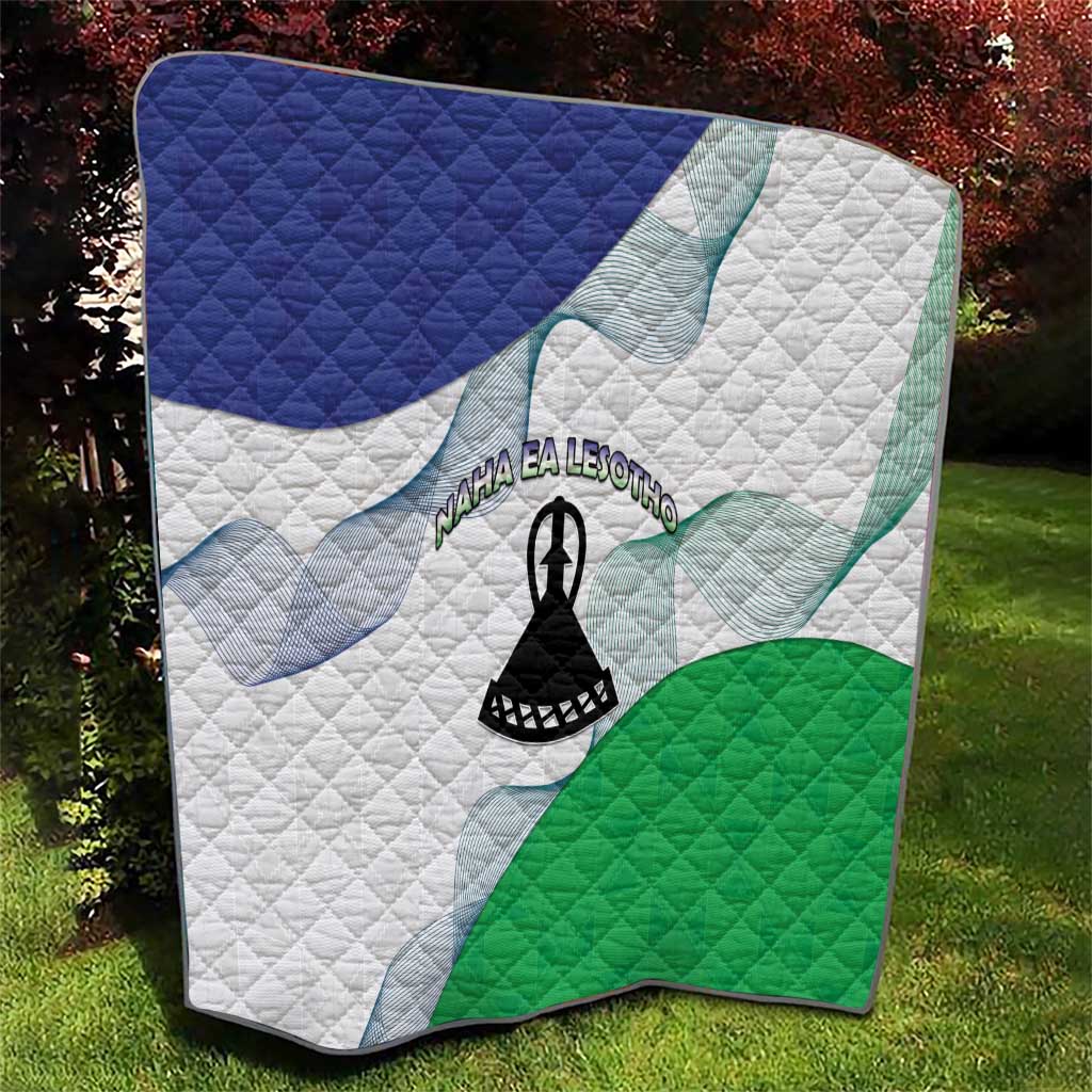 Lesotho Quilt Coat Of Arms With Kente Pattern - Wonder Print Shop