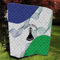 Lesotho Quilt Coat Of Arms With Kente Pattern - Wonder Print Shop
